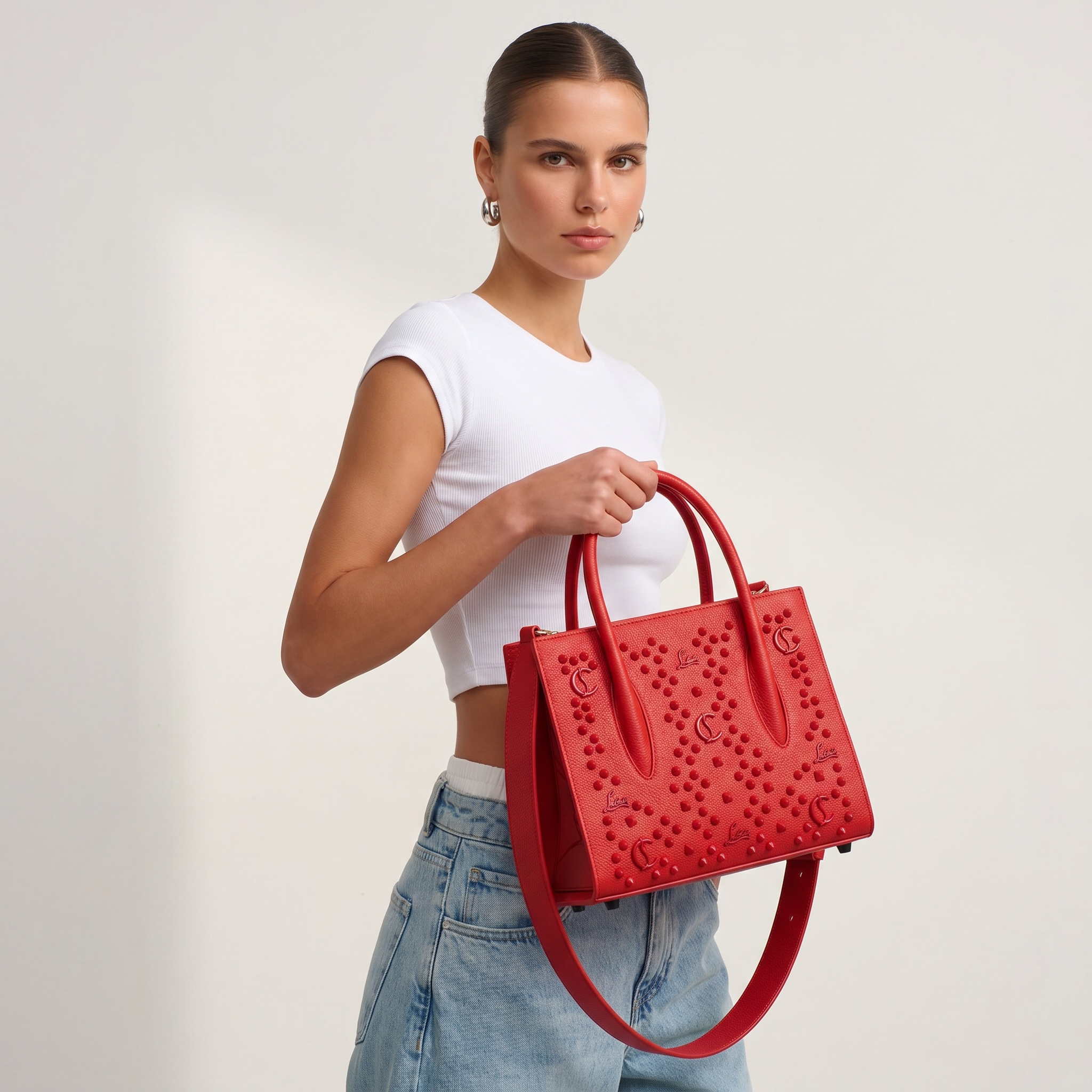 Christian Louboutin Red Top Handle Bag ❤️✨ | Statement Luxury Icon