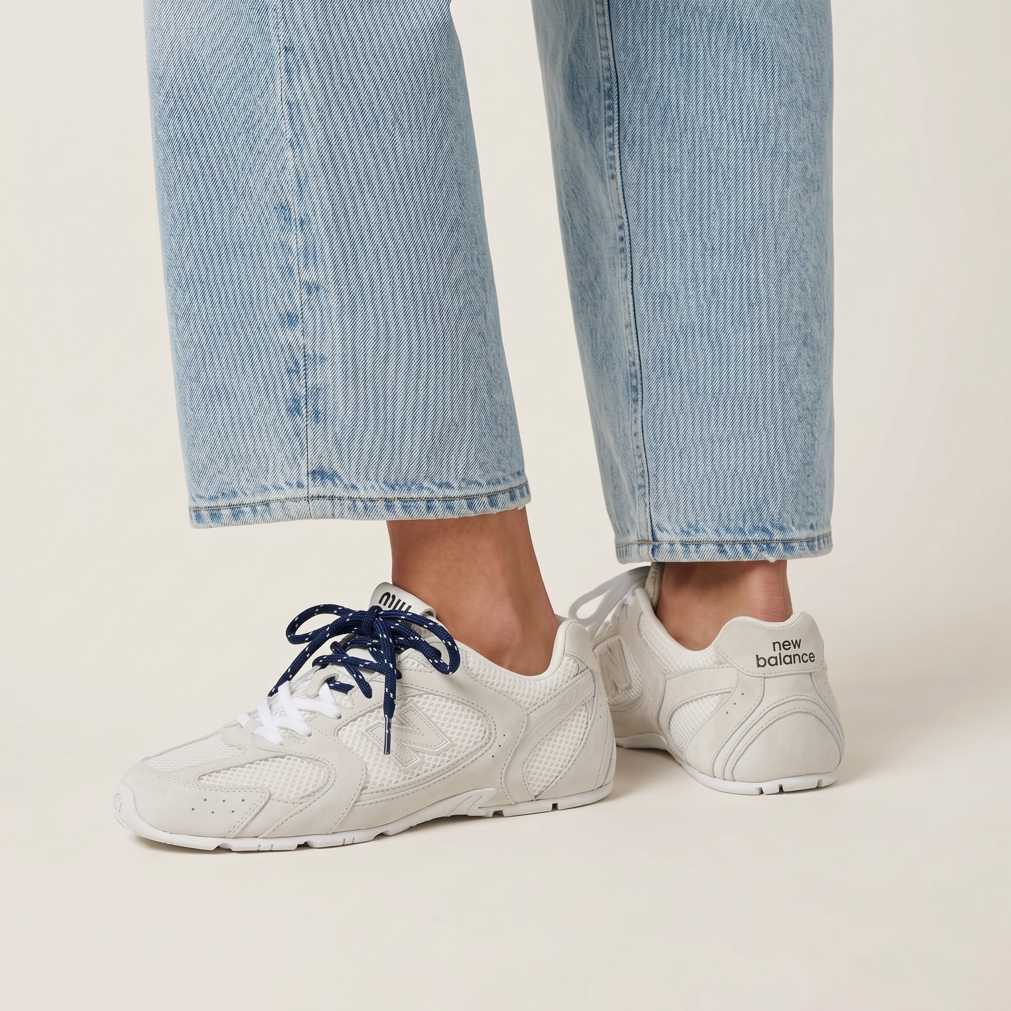 New Balance x Miu Miu 530 SL Sneakers White 👟✨🤍
