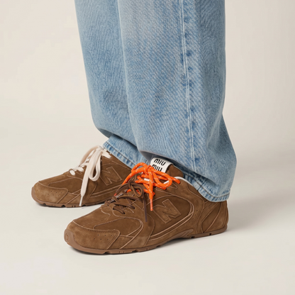 New Balance x Miu Miu 530 SL Suede Sneakers 👟🤎🔥