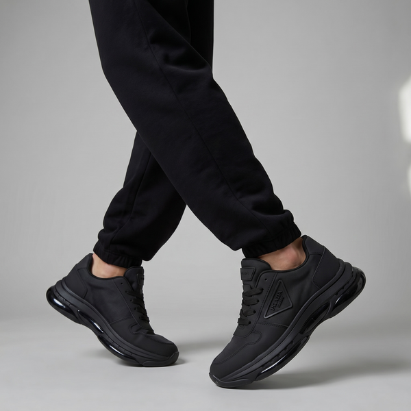 Prada Milano Black Sneakers 🖤⚡ | Stealth Luxury Performance