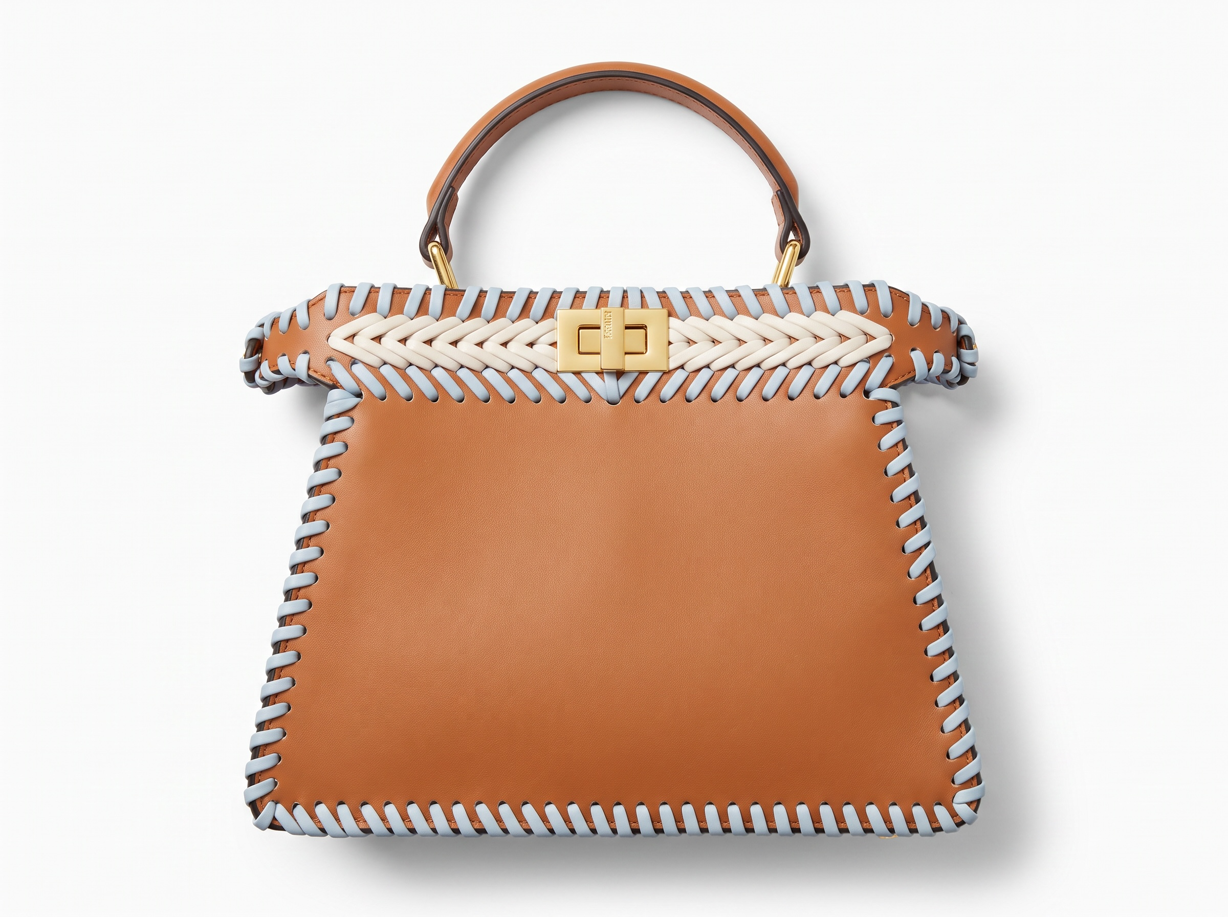 FENDI Woven Mini Top Handle Bag 🤎✨ | Artisan Statement Piece
