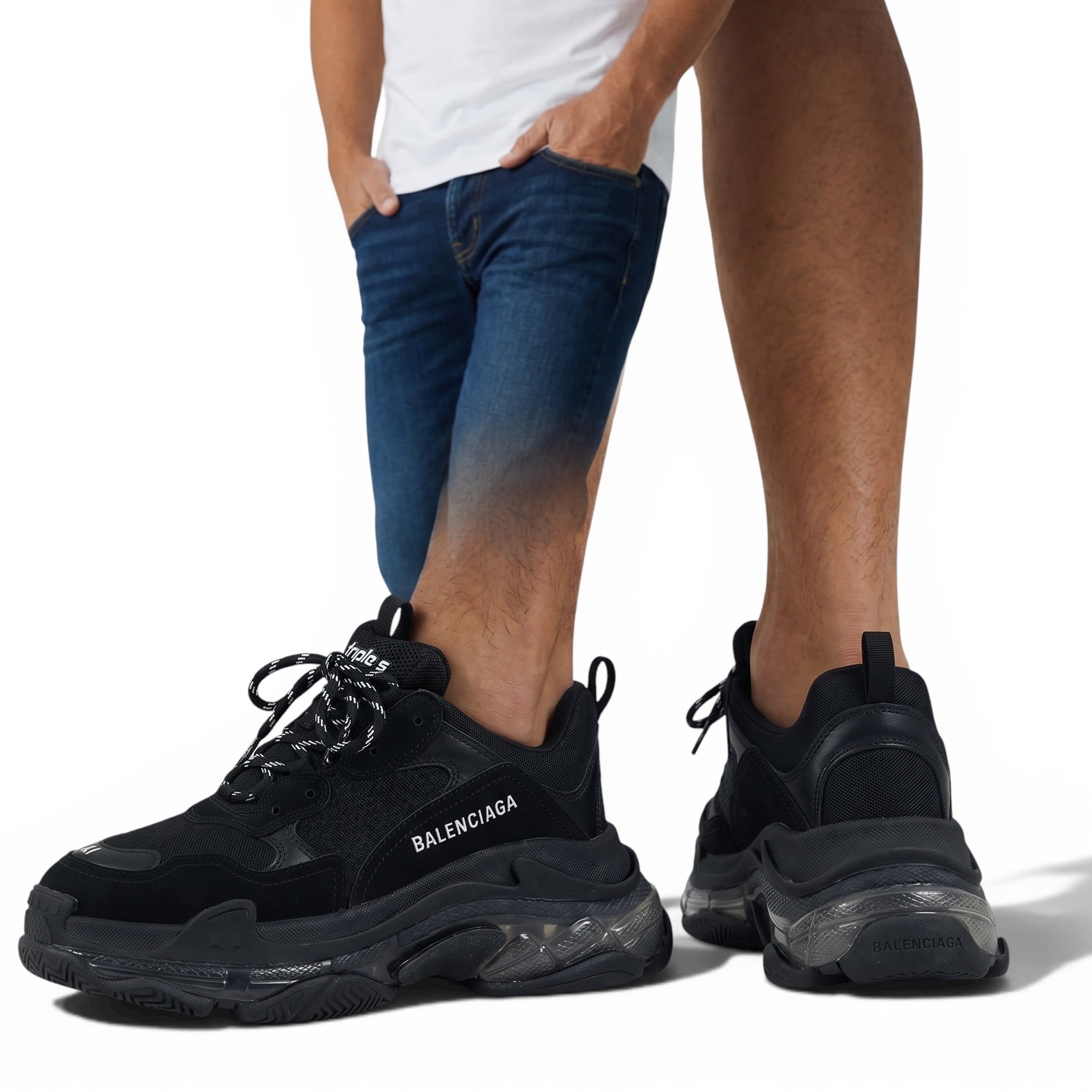 Balenciaga Triple S Sneakers – Triple Black Icon