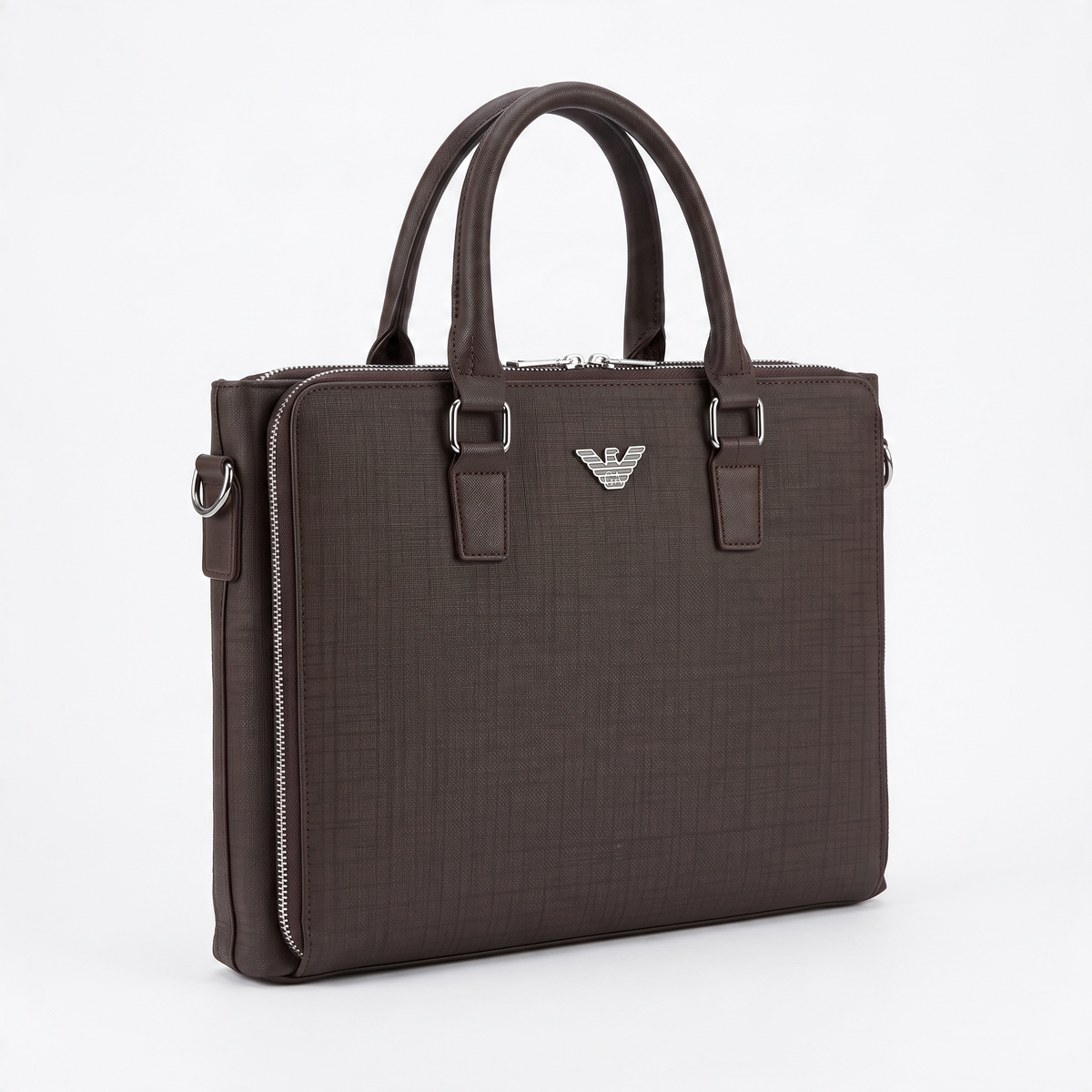 Emporio Armani Classic Briefcase – brown