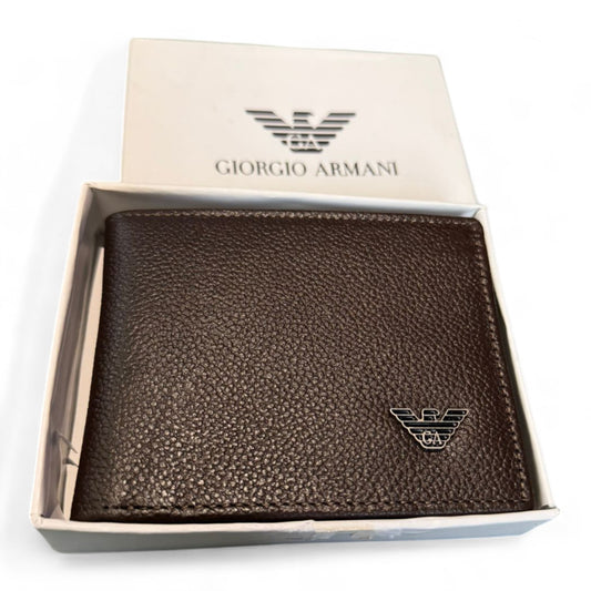 Giorgio Armani Pebbled Leather Wallet