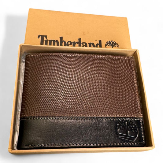 Timberland Brown Leather Bi-Fold Wallet