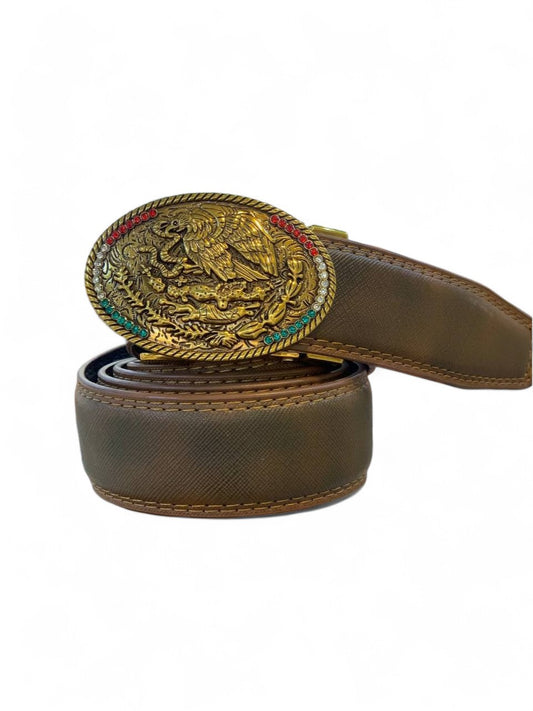 Heritage Eagle Belt with Premium Gold Buckle