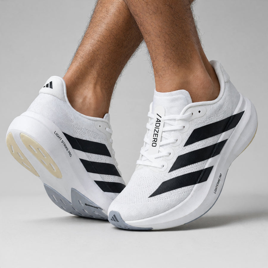 Adidas Adizero Running Shoe – White/Black