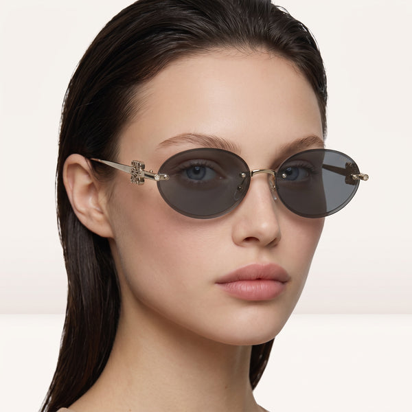 Loewe Sunglasses – Gold Brown Round Shades 🕶️✨