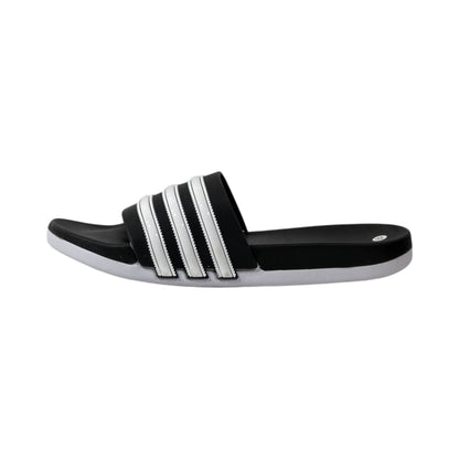 🩴 Adidas Adilette Classic Slides – Black & White Triple Stripe Edition 🖤🤍✨ - MASTERPIECE