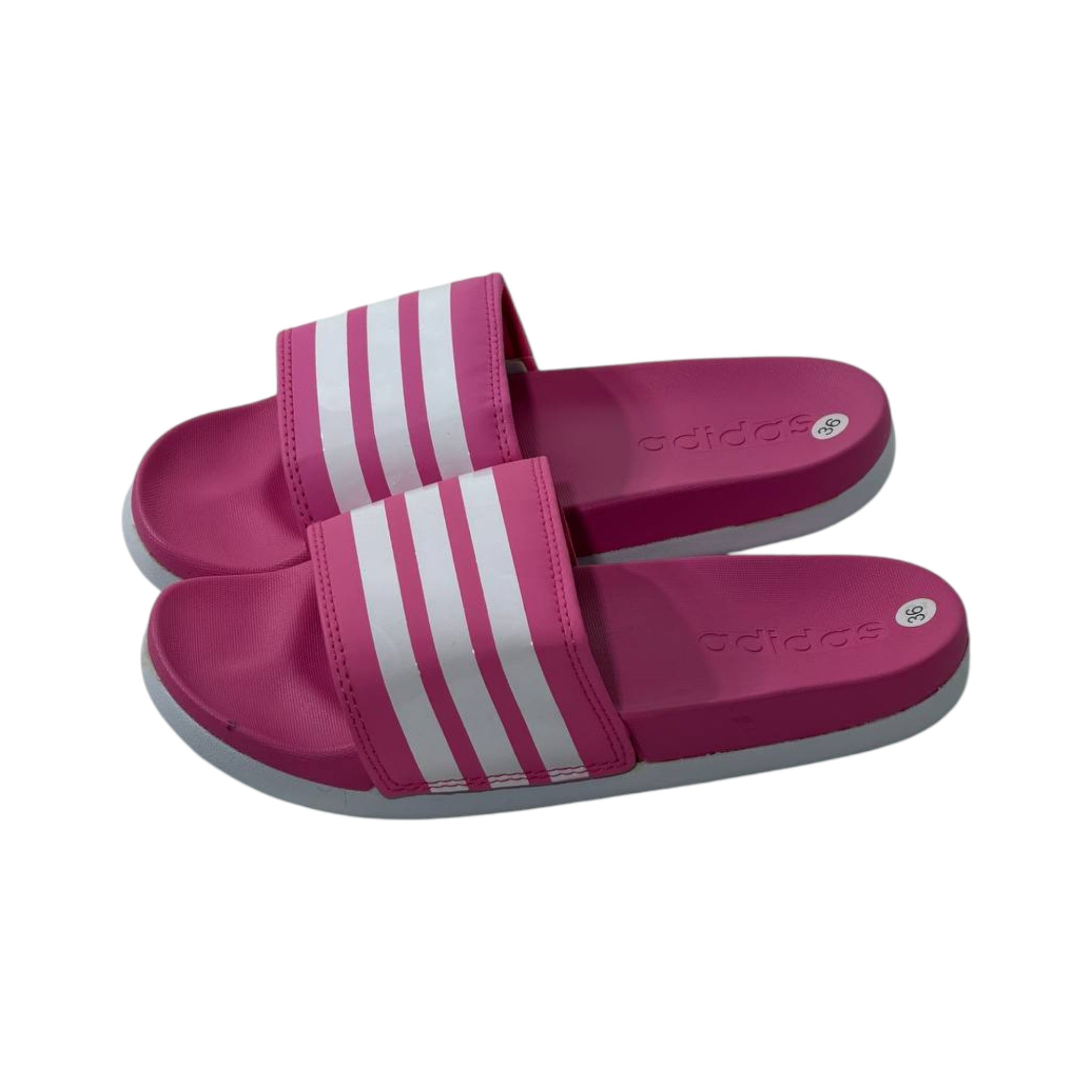 💖 Adidas Adilette Comfort Slides – Pink & White Edition 🌸✨ - MASTERPIECE