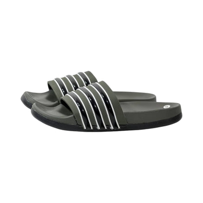 🩴 Adidas Adilette Comfort Slides – Triple Stripe Edition 🖤🤍✨ - MASTERPIECE