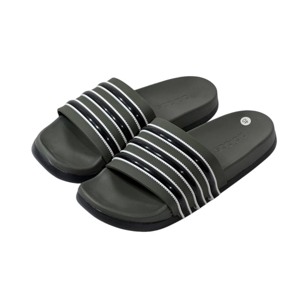 🩴 Adidas Adilette Comfort Slides – Triple Stripe Edition 🖤🤍✨
