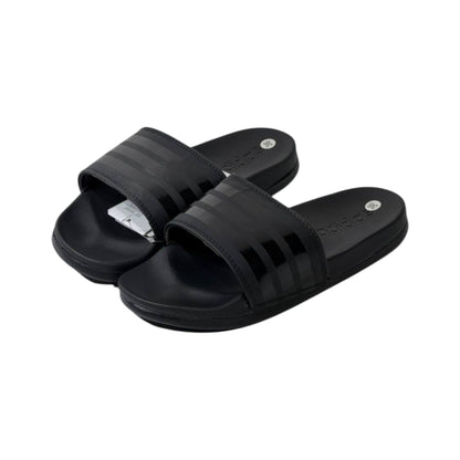 🖤 Adidas Adilette Mono Slides – Triple Black Edition ⚫✨ - MASTERPIECE