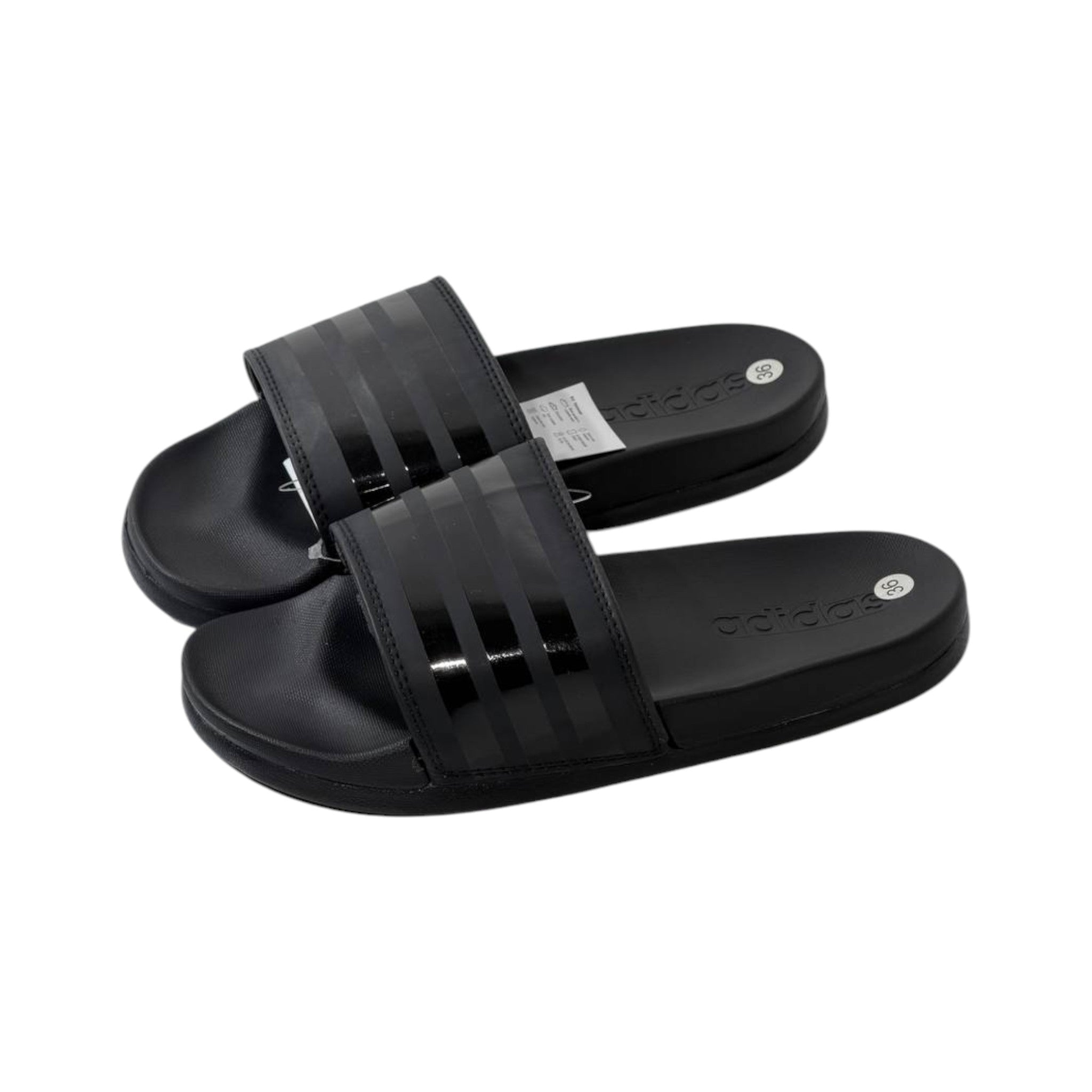 🖤 Adidas Adilette Mono Slides – Triple Black Edition ⚫✨ - MASTERPIECE