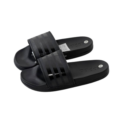 🖤 Adidas Adilette Mono Slides – Triple Black Edition ⚫✨ - MASTERPIECE