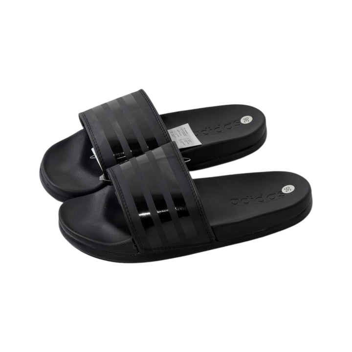 Adidas Adilette Mono Slides — Black