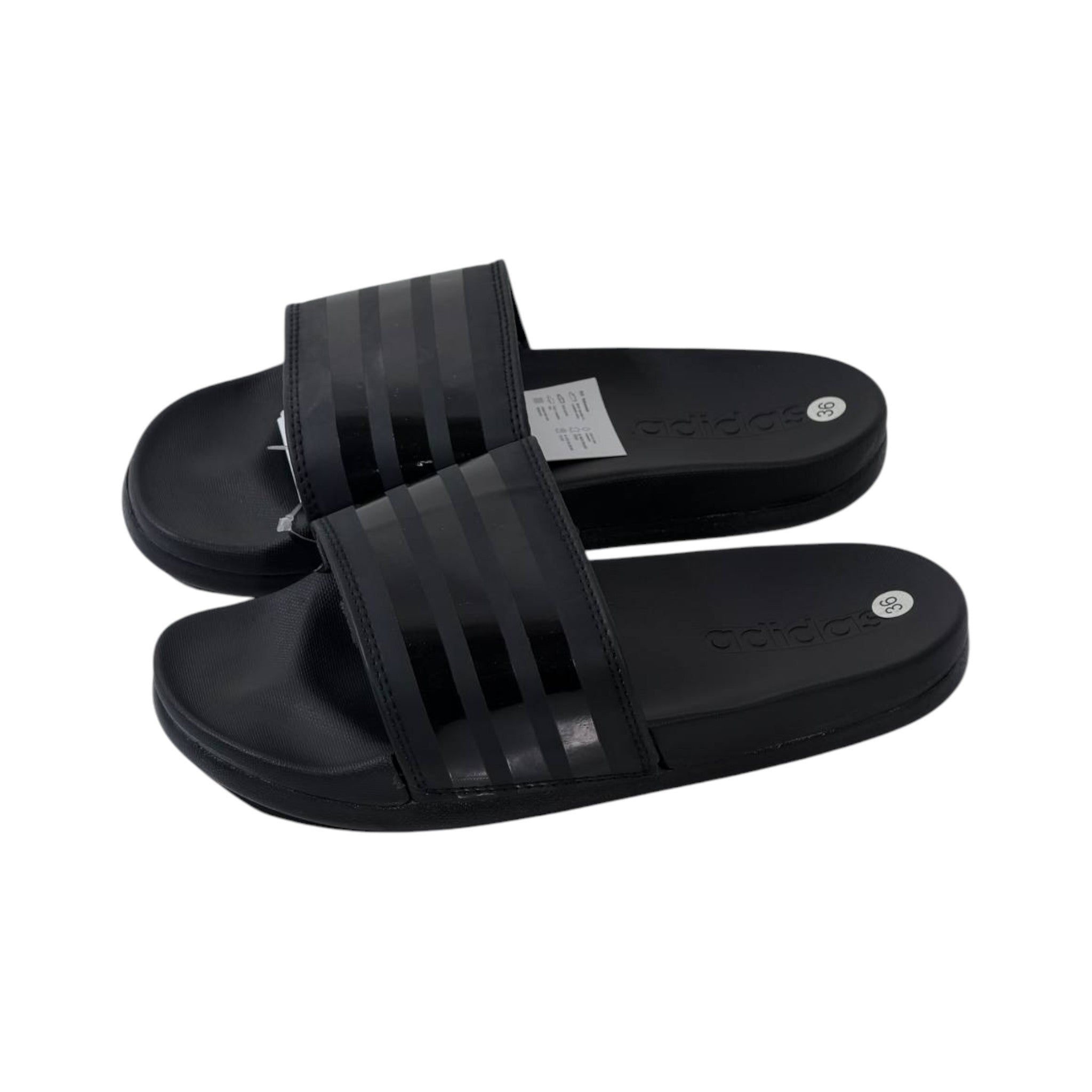 🖤 Adidas Adilette Mono Slides – Triple Black Edition ⚫✨ - MASTERPIECE