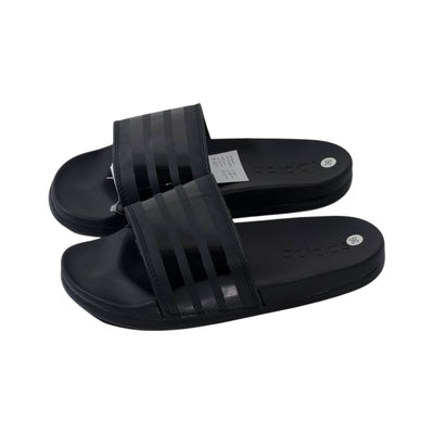 🖤 Adidas Adilette Mono Slides – Triple Black Edition ⚫✨ - MASTERPIECE