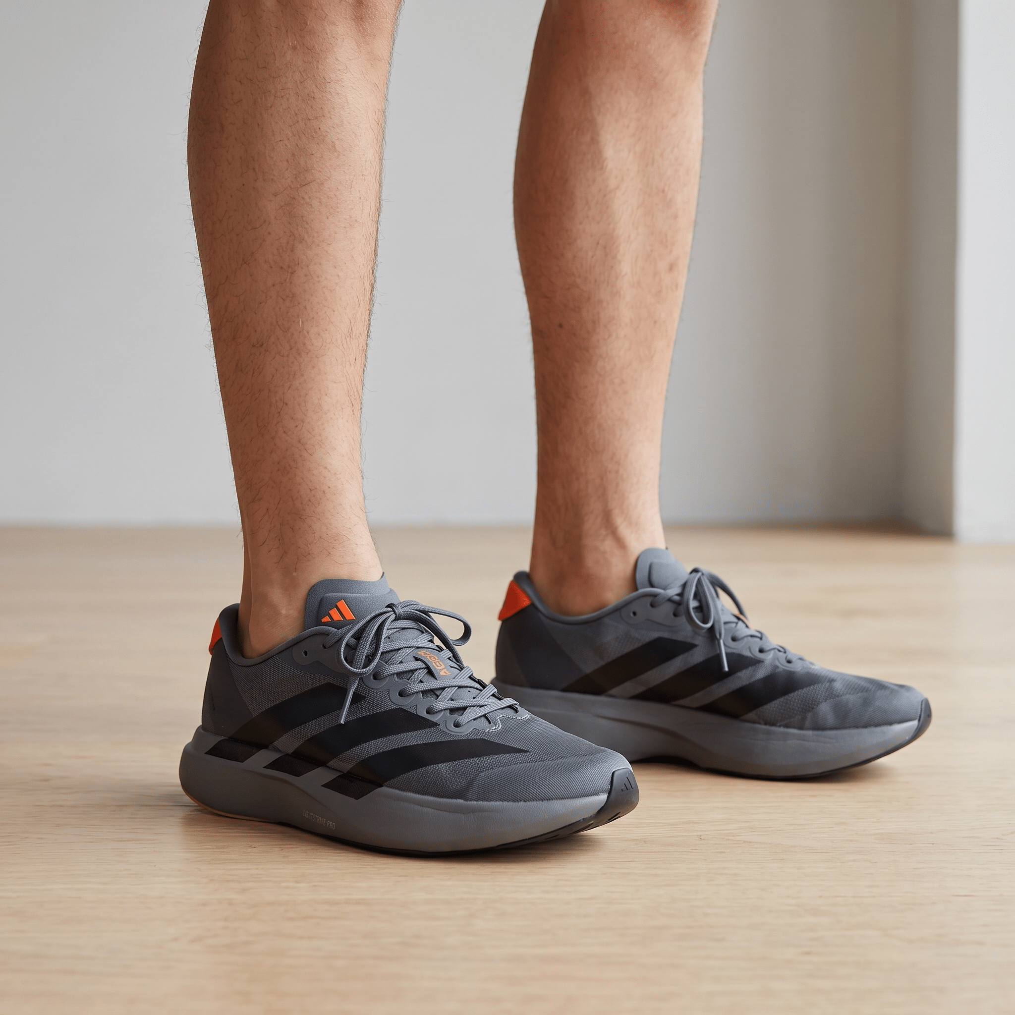 Adidas Adizero Running Shoes – Grey / Black / Orange - MASTERPIECE