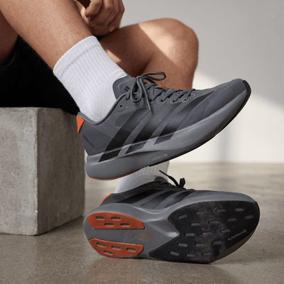 Adidas Adizero Running Shoes – Grey / Black / Orange - MASTERPIECE
