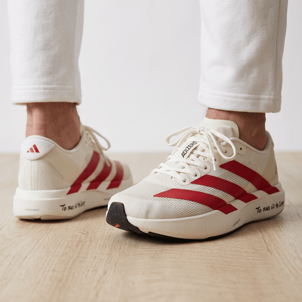 Adidas Adizero Running Shoes – White / Red