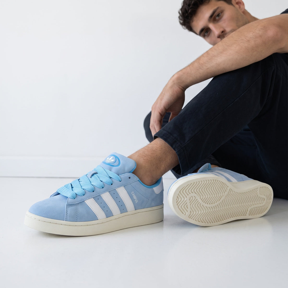 Adidas Campus – Light Blue Retro Low Sneakers 🌀👟 - MASTERPIECE