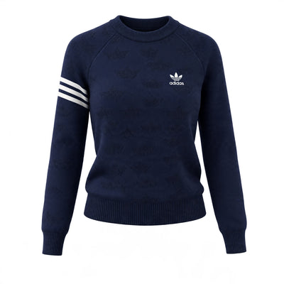 adidas Crewneck – Navy Trefoil Sweatshirt - MASTERPIECE
