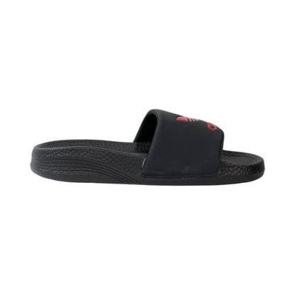 🩴 Adidas Originals Trefoil Slides – Black & Red Edition 🔴🖤✨ - MASTERPIECE