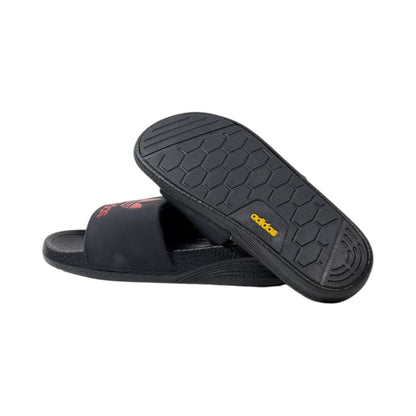 🩴 Adidas Originals Trefoil Slides – Black & Red Edition 🔴🖤✨ - MASTERPIECE