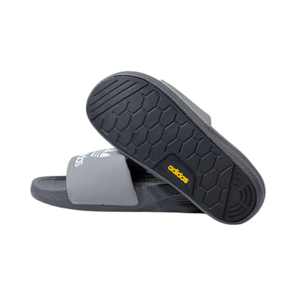 🩶 Adidas Originals Trefoil Slides – Urban Grey Edition ⚪🔥 - MASTERPIECE
