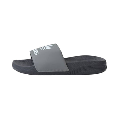 🩶 Adidas Originals Trefoil Slides – Urban Grey Edition ⚪🔥 - MASTERPIECE