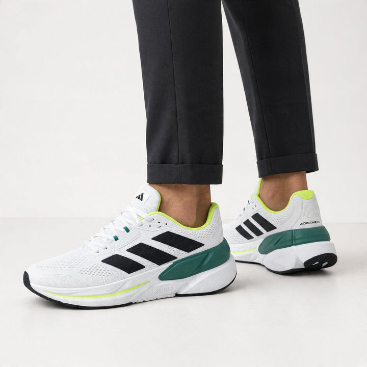 Adidas Running Sneakers — White & Green