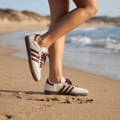 Adidas Samba Cream & Burgundy 👟🤍🍷 - MASTERPIECE