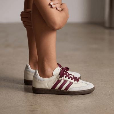 Adidas Samba Cream & Burgundy 👟🤍🍷 - MASTERPIECE