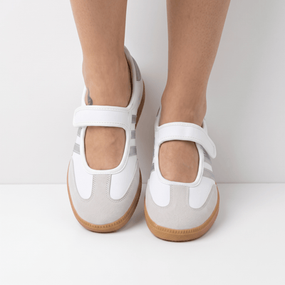 adidas Samba – White Gum Mary Jane Velcro 👟✨ - MASTERPIECE