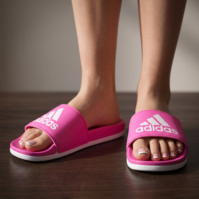 Adidas Slides – Pink Logo Slide 🩷 - MASTERPIECE