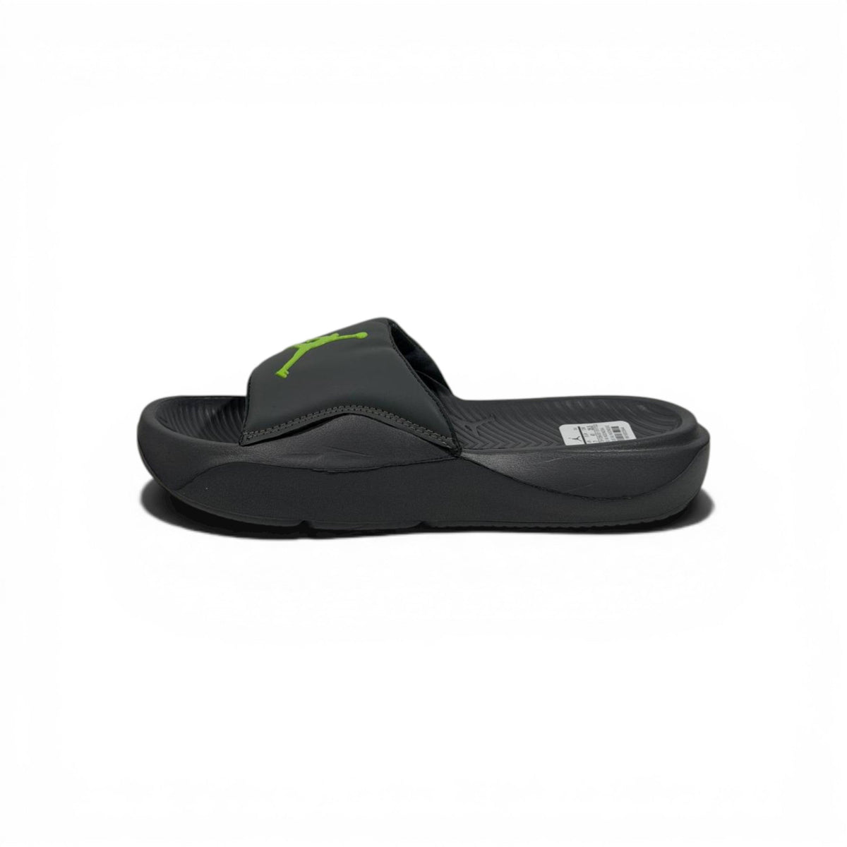 ⚫🟢 Air Jordan Neon Slides – Grey & Lime Sport Edition - MASTERPIECE
