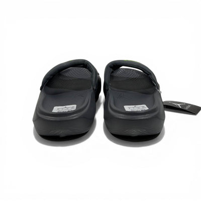 ⚫🟢 Air Jordan Neon Slides – Grey & Lime Sport Edition - MASTERPIECE