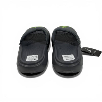 ⚫🟢 Air Jordan Neon Slides – Grey & Lime Sport Edition - MASTERPIECE