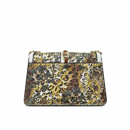 ALDO Panther Charm Floral Studded Shoulder Bag 🐆✨ Luxury Statement Crossbody Purse - MASTERPIECE