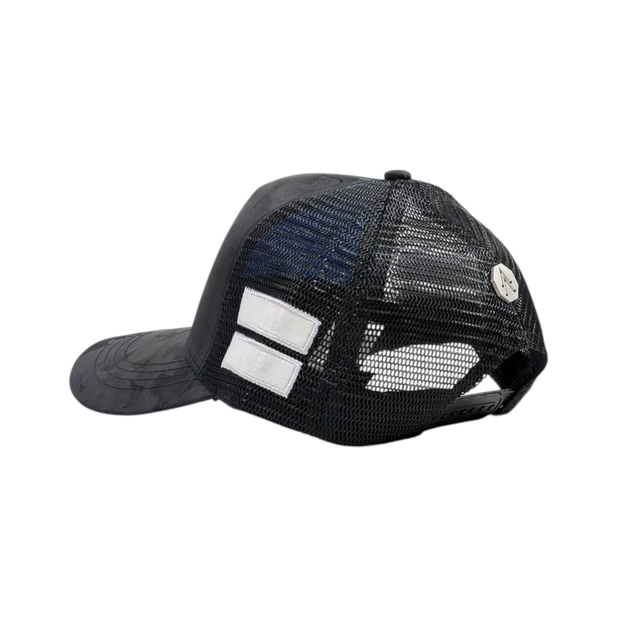 🧢 Alevate Apparel Black Camo Trucker Cap | Signature Logo Edition 🔥🖤 - MASTERPIECE