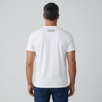 Alexander McQueen Graphic Logo T-Shirt – White Edition 🤍🎨 | Premium Designer Streetwear - MASTERPIECE