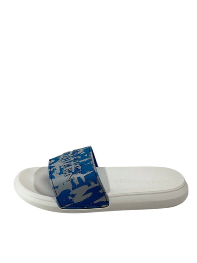 Alexander McQueen Graphic Slides — Blue & White - MASTERPIECE