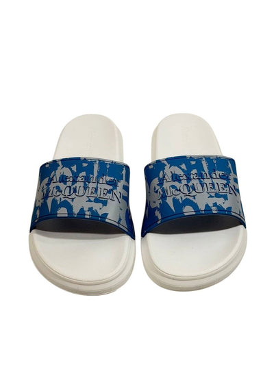 Alexander McQueen Graphic Slides — Blue & White - MASTERPIECE