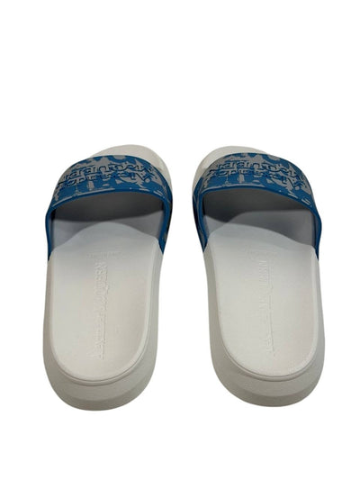 Alexander McQueen Graphic Slides — Blue & White - MASTERPIECE