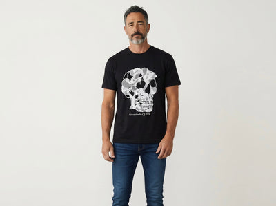 Alexander McQueen - Inspired Skull Graphic T-Shirt – Black Edition 💀🖤 | Iconic Street Luxury - MASTERPIECE