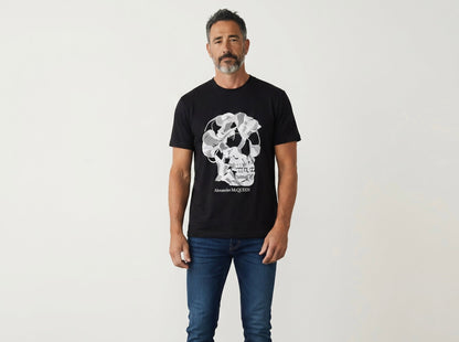 Alexander McQueen - Inspired Skull Graphic T-Shirt – Black Edition 💀🖤 | Iconic Street Luxury - MASTERPIECE