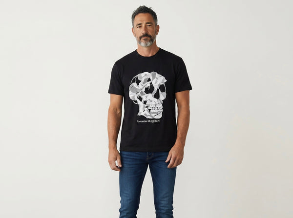 Alexander McQueen-Inspired Skull Graphic T-Shirt – Black Edition 💀🖤 | Iconic Street Luxury