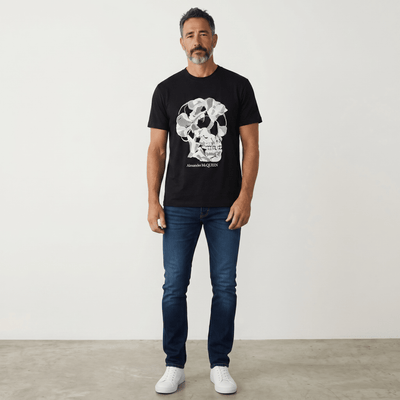 Alexander McQueen - Inspired Skull Graphic T-Shirt – Black Edition 💀🖤 | Iconic Street Luxury - MASTERPIECE