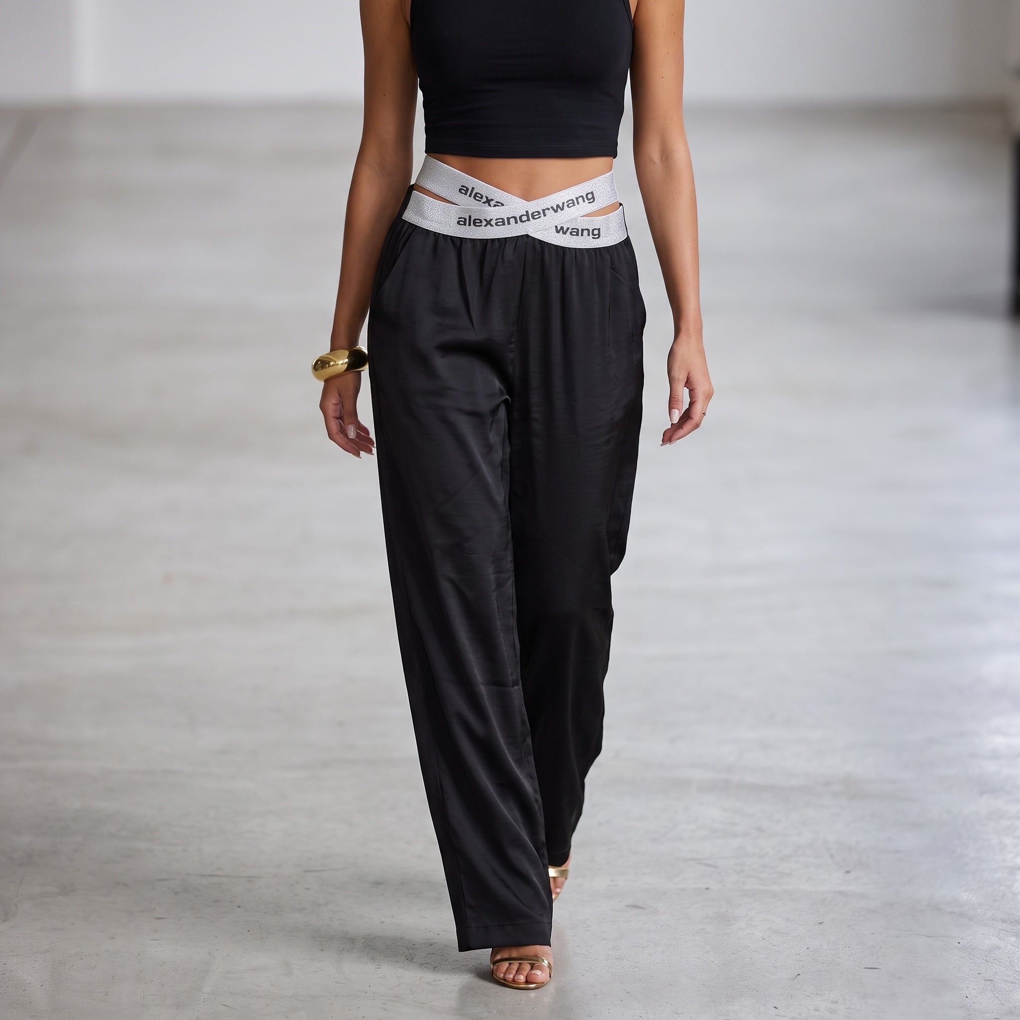 Alexander Wang Waistband – Silver Logo Belt ✨ - MASTERPIECE